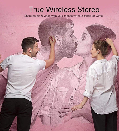 Bluetooth i7s TWS Wireless earbuds for Iphone Huawei Samsung Simple.
